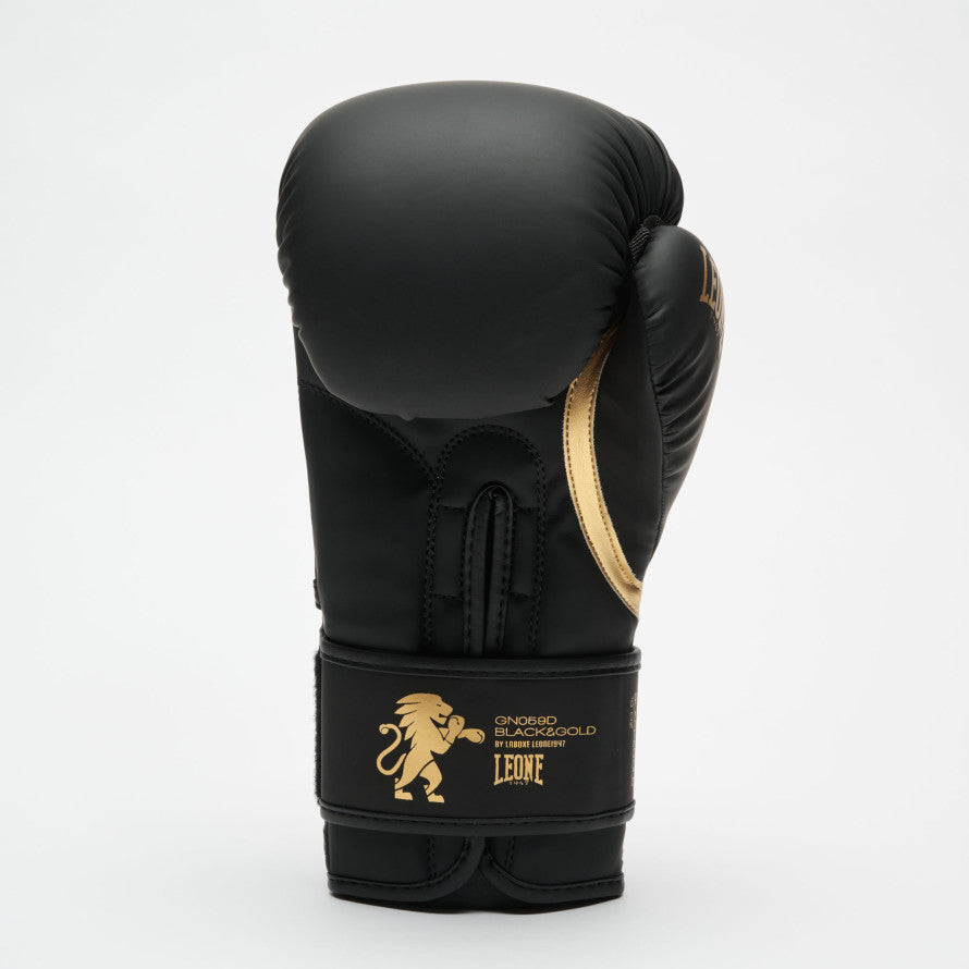 Leone Black Gold Boxing Gloves