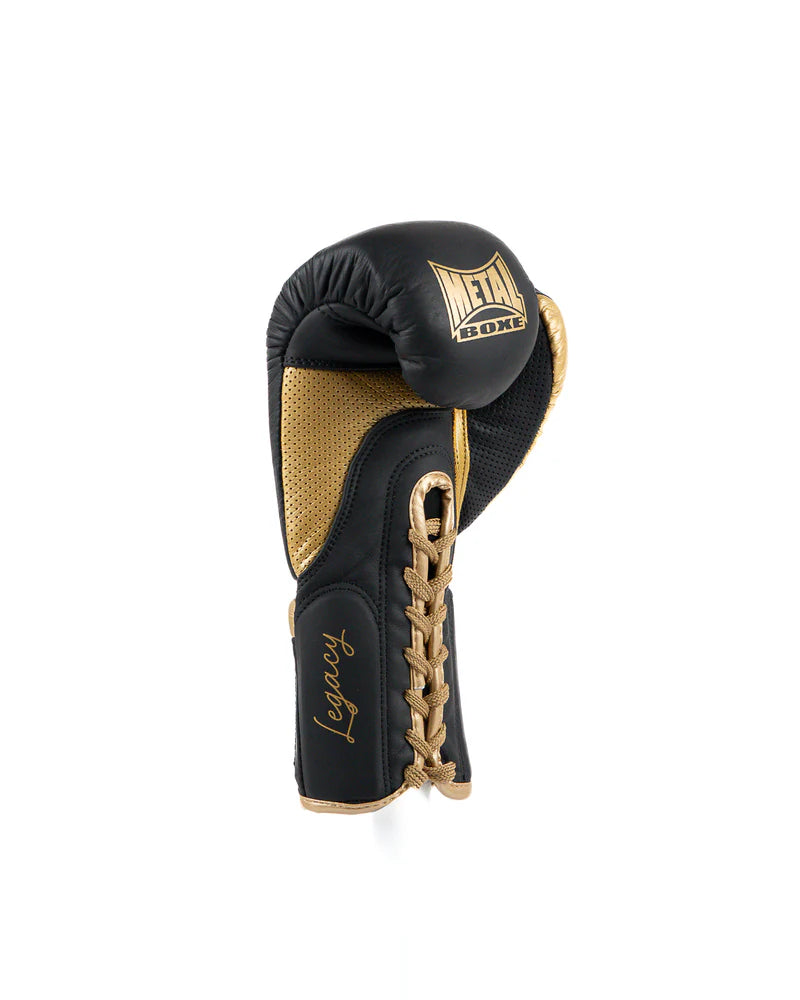 Vista laterale guantone Metal Boxe Legacy nero, protezione multistrato