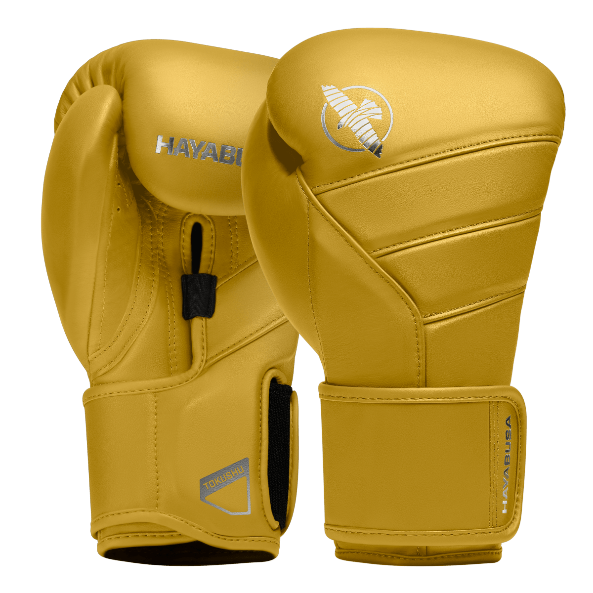 Par de luvas de boxe amarelas Hayabusa T3 Kanpeki para esportes de combate