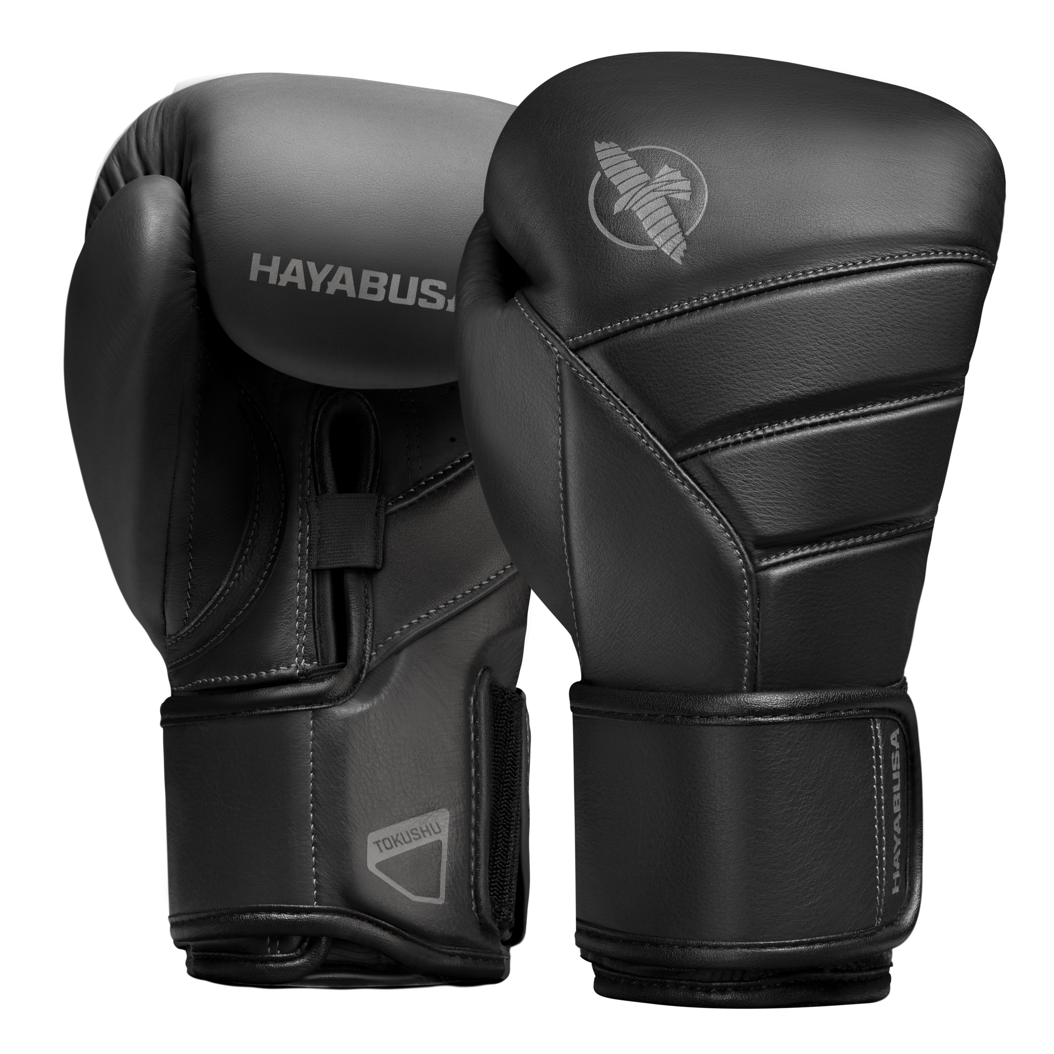 Coppia di guantoni da boxe Hayabusa T3 Kanpeki neri in pelle pieno fiore