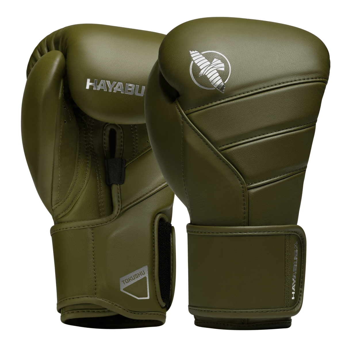 Par de luvas de boxe Hayabusa T3 Kanpeki em verde oliva
