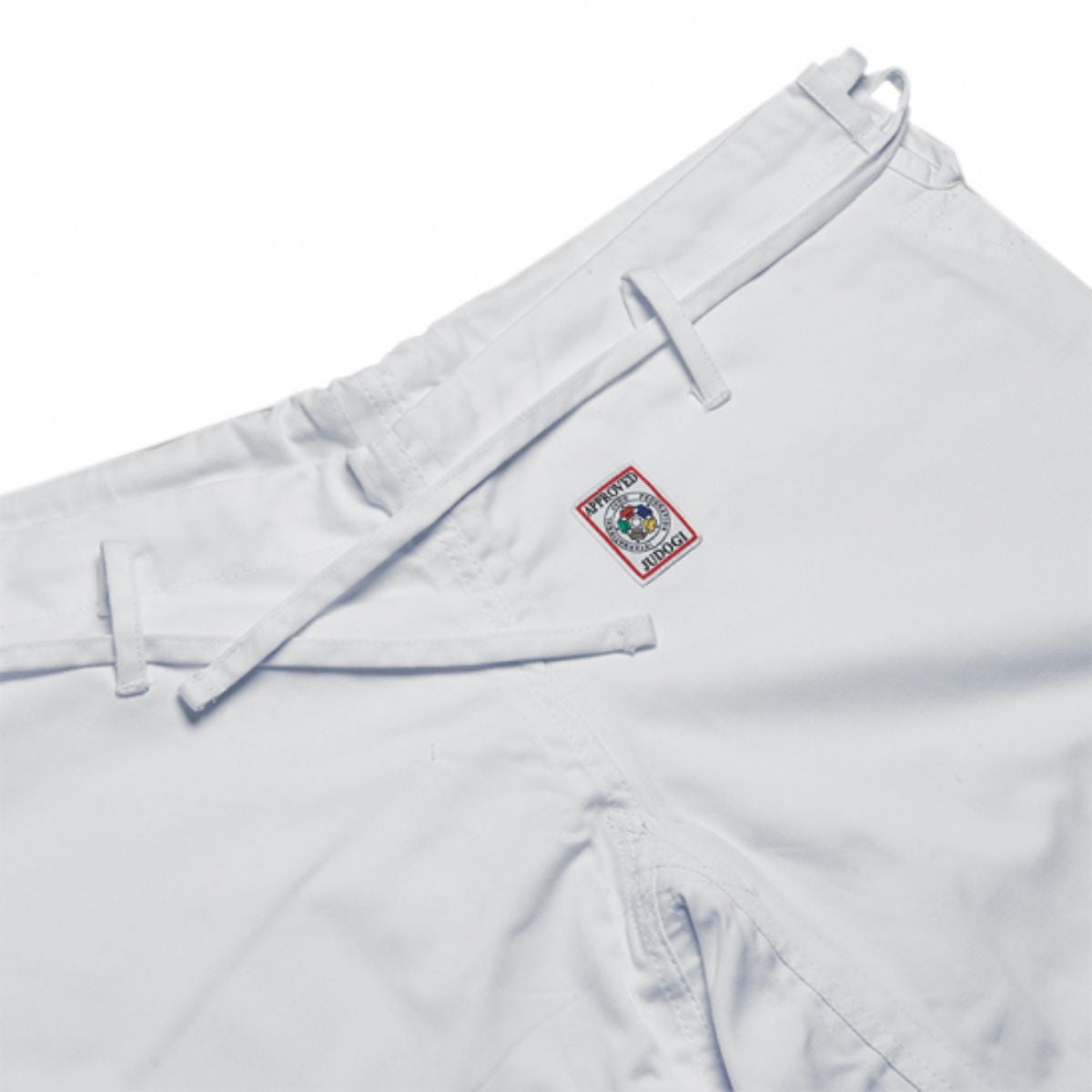 Judogi Adidas homologado IJF blanco Campeón III con franjas negras