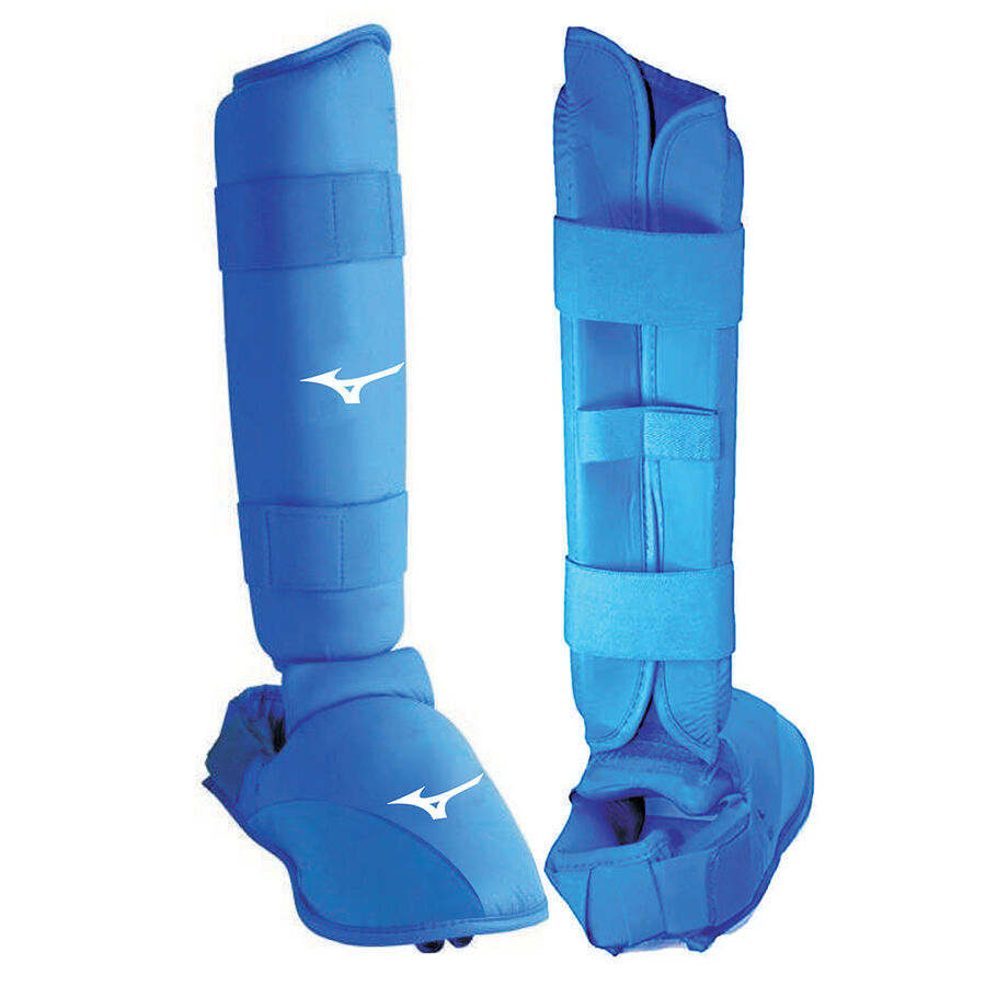 MIZUNO KARATE SHIN GUARD COMPLETE WITH FOOT