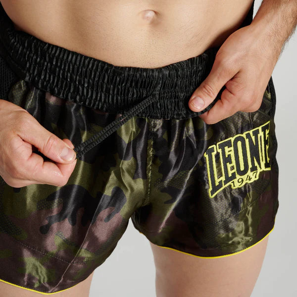 Pantalones cortos camuflaje Leone Boxeo con patadas - Muay Thai