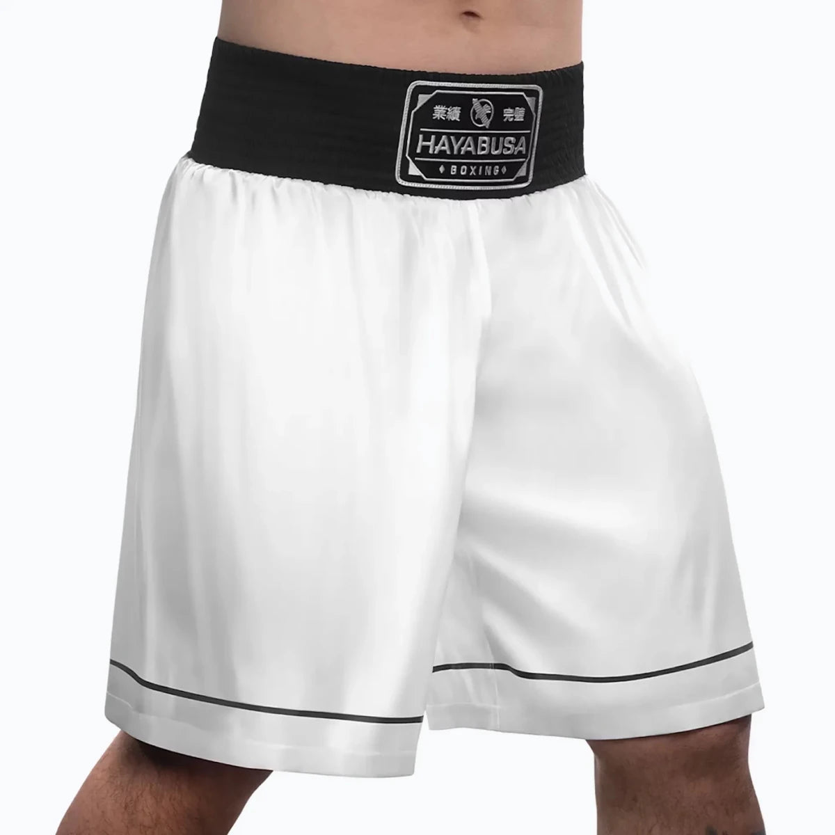 Hayabusa white retro boxing shorts