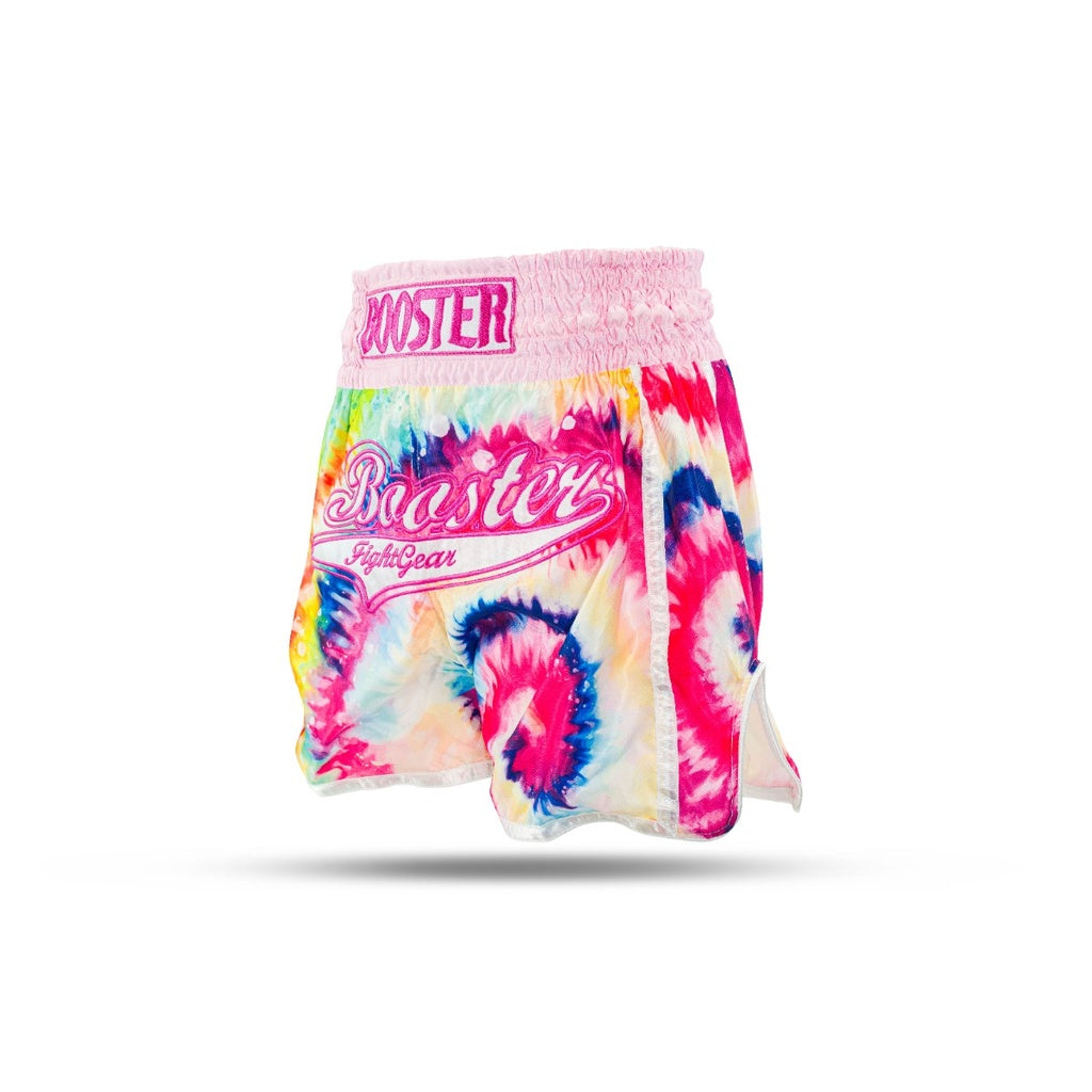 Pantaloncini Muay Thai Bambina Ragazza Booster Swirl  - Rosa