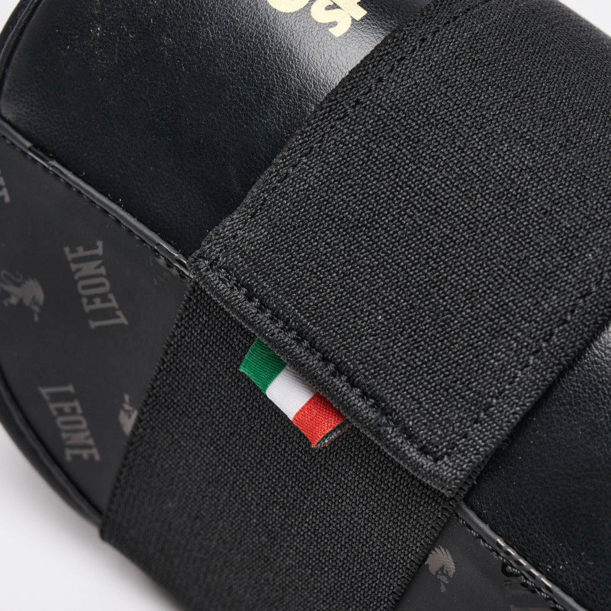 Espinillera de contacto completo para boxeo con patadas Leone DNA