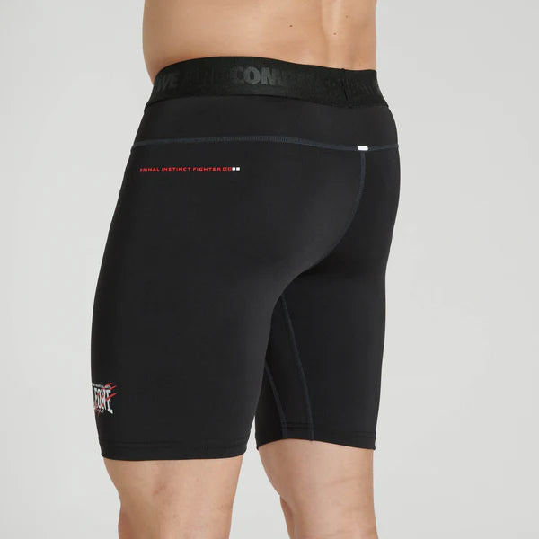 Vista posteriore dei pantaloncini a compressione neri Leone Primal Instinct