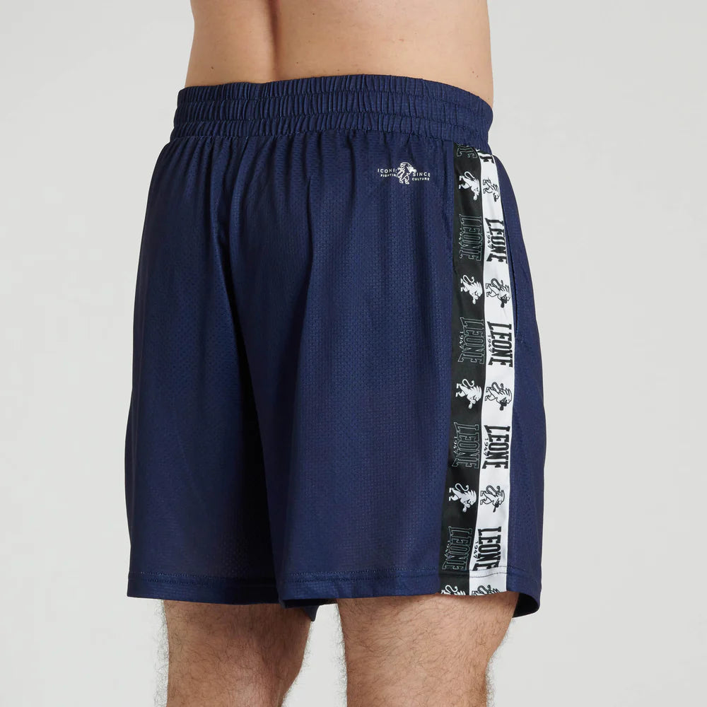 Pantalones cortos Leone Iconic Entrenamiento | Pantalones cortos deportivos estilo de vida negros y azules
