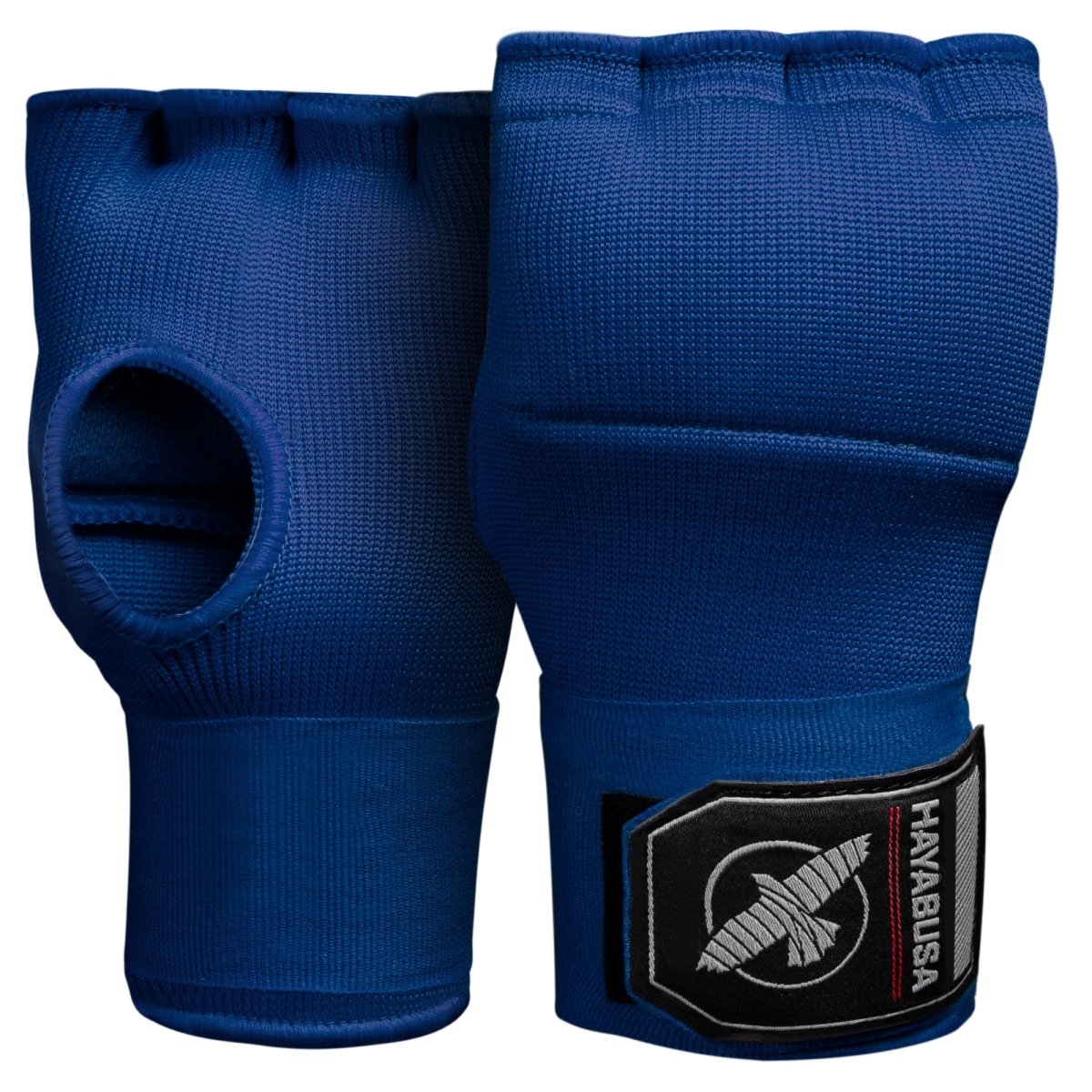 Par de delineadores de gel azules Hayabusa Quick Wraps, vista frontal