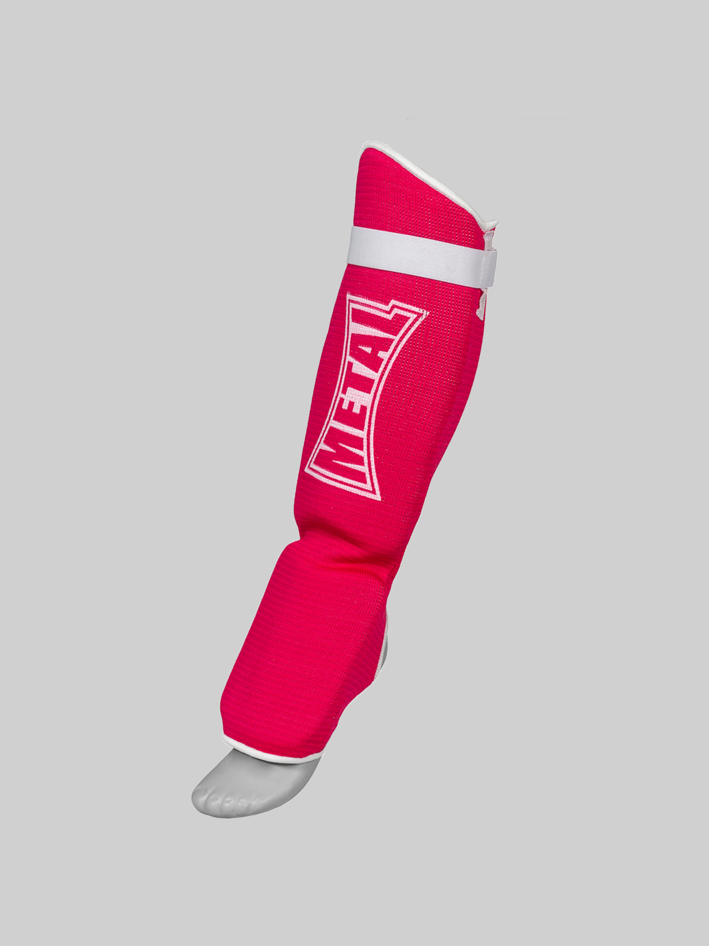 Espinillera con protector de pie ajustable Metal Boxe en algodón
