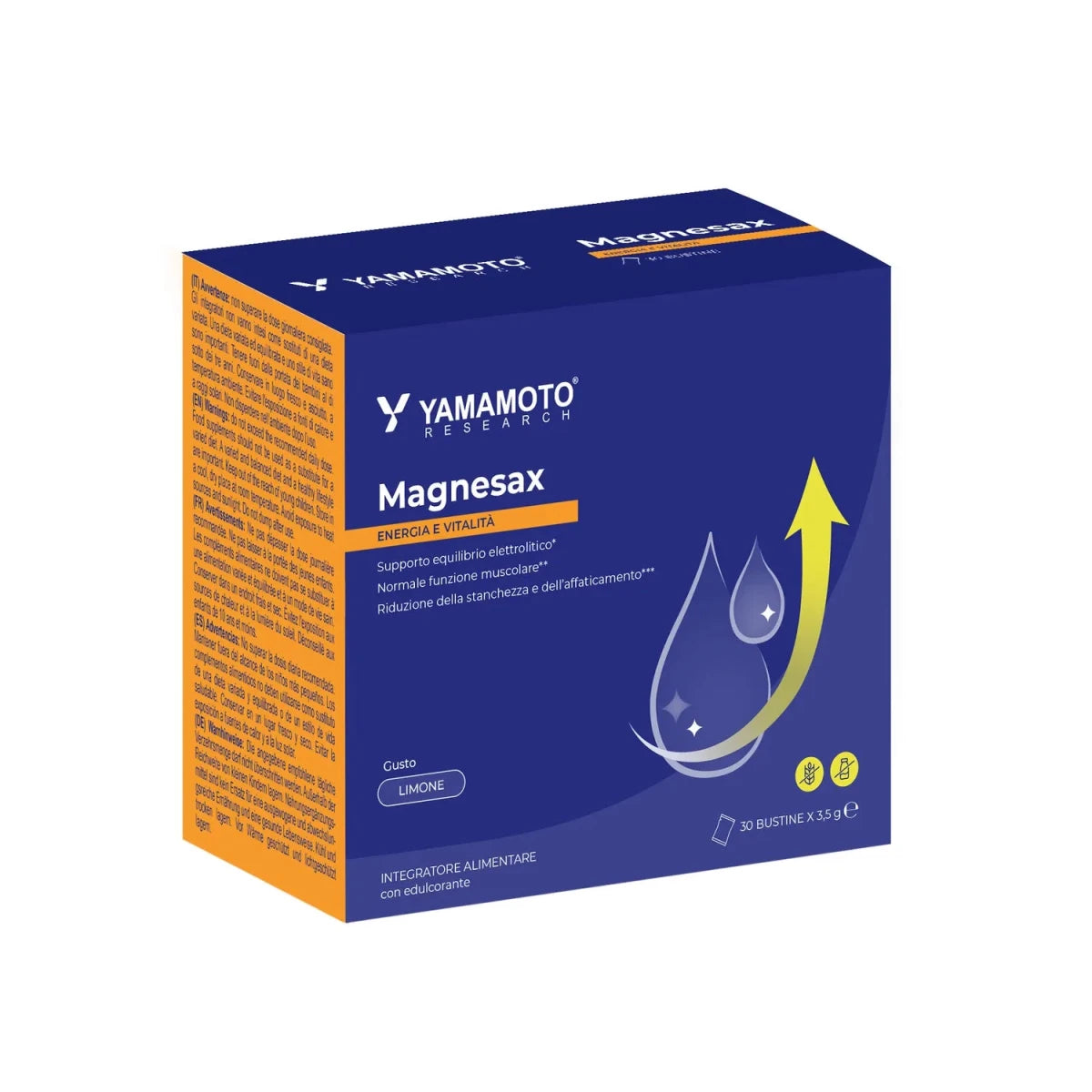 Yamamoto Research Magnesax 레몬 맛 마그네슘 비스글리시네이트 보충제 팩