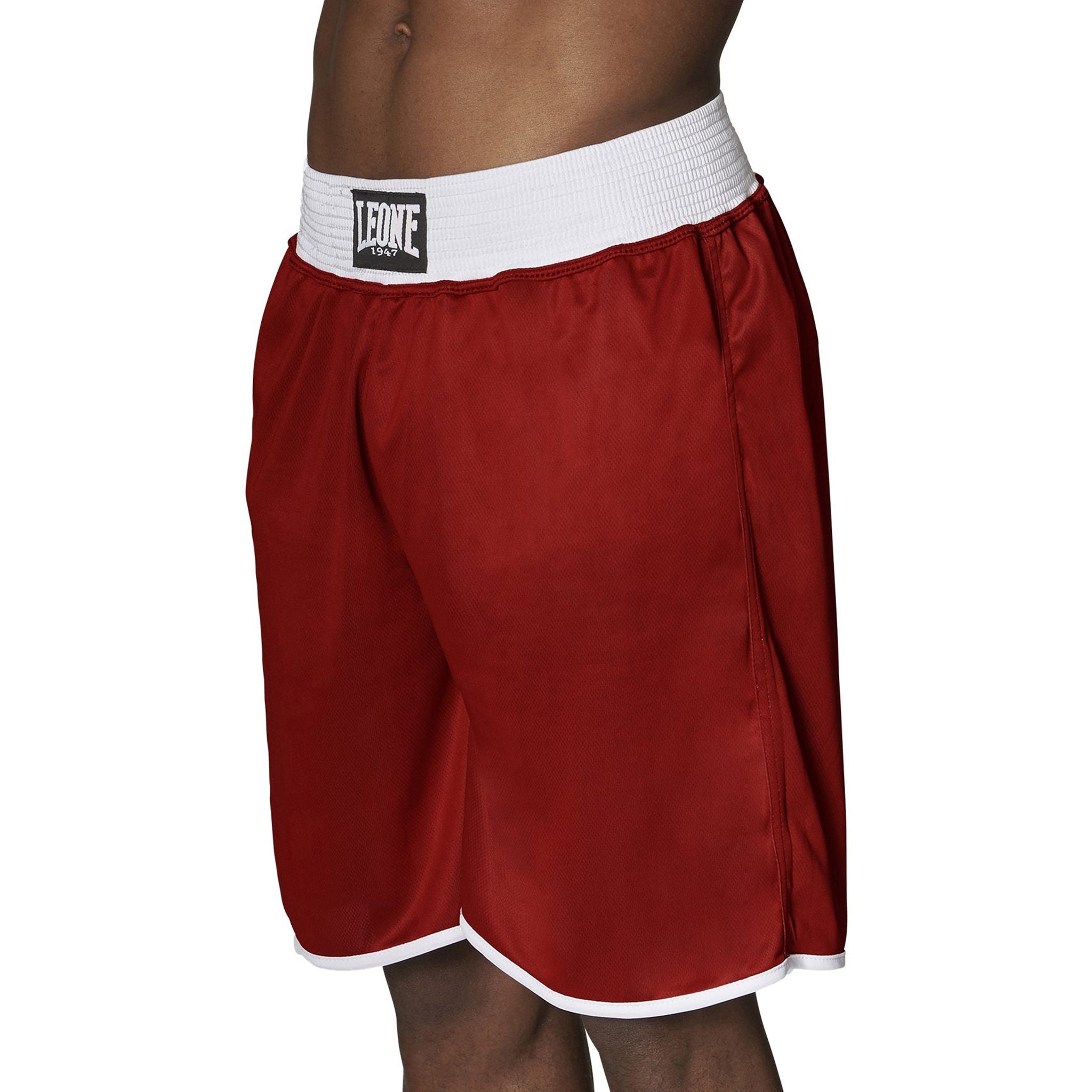 Pantalones cortos de boxeo Leone dobles reversibles rojo azul