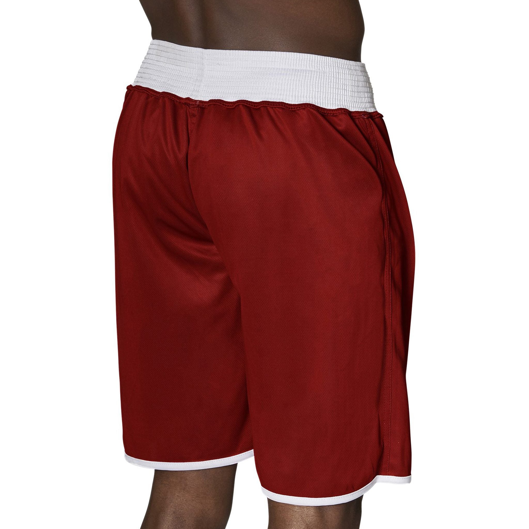 Pantalones cortos de boxeo Leone dobles reversibles rojo azul